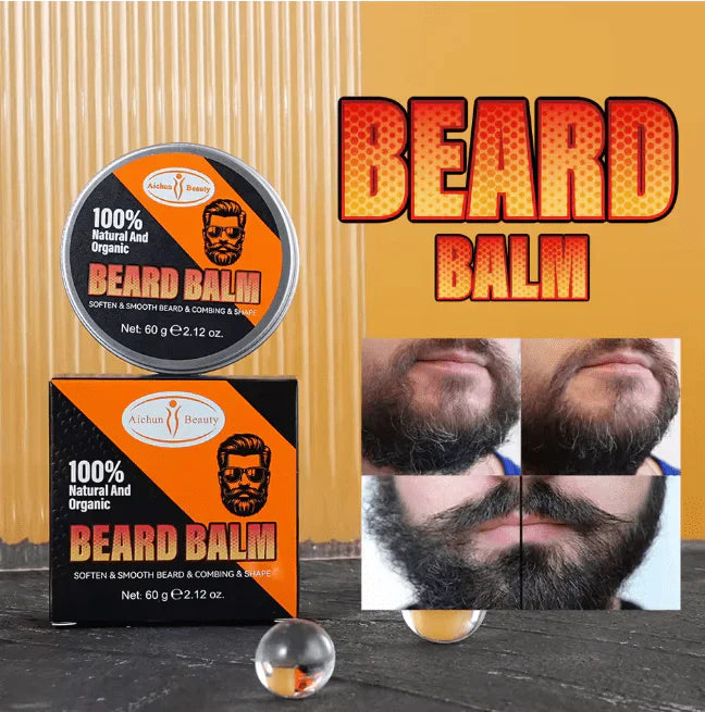 Aichun Beauty Beard Balm 60g – بلسم اللحية الطبيعي | Softening & Styling Beard Care Wax