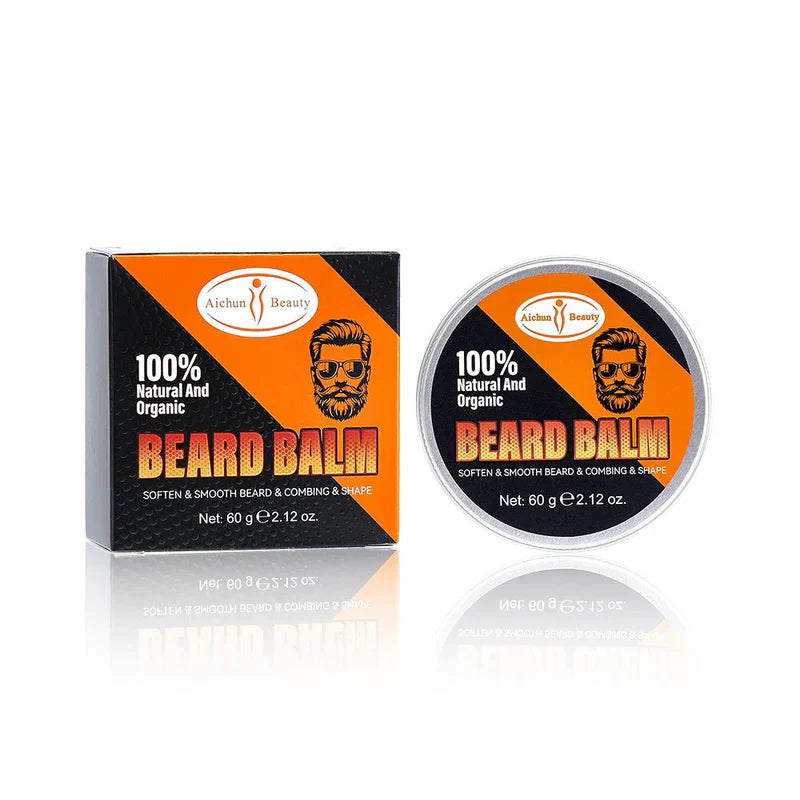 Aichun Beauty Beard Balm 60g – بلسم اللحية الطبيعي | Softening & Styling Beard Care Wax