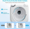 Portable Camping Toilet 16×16×14 – مرحاض محمول للسفر والتخييم | Leak-Proof Travel Toilet with Flush System
