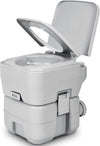 Portable Camping Toilet 16×16×14 – مرحاض محمول للسفر والتخييم | Leak-Proof Travel Toilet with Flush System